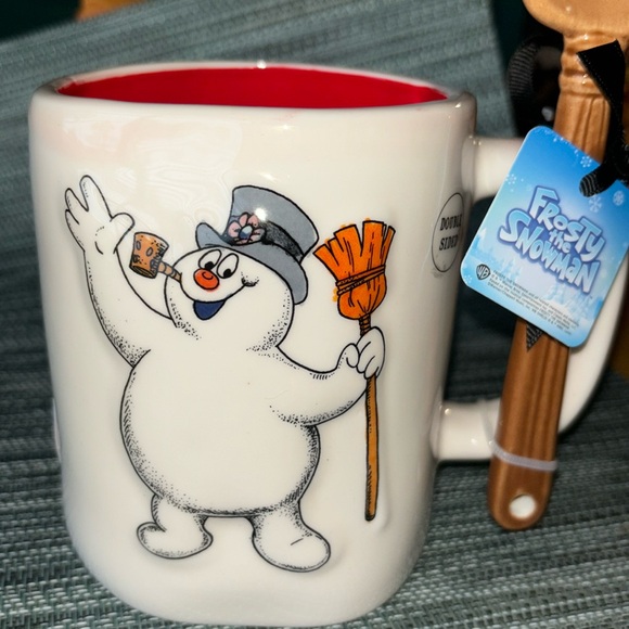 Rae Dunn | “Frosty The Snowman” Mug w/Shovel Stirring Spoon - Picture 5 of 5